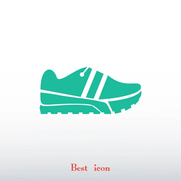 Koşu Ayakkabı düz simgesi — Stok Vektör