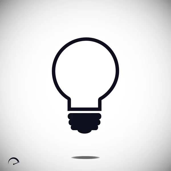 Glühbirne einfaches Symbol — Stockvektor