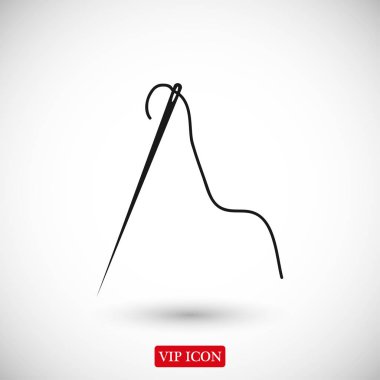 iş parçacığı simgesi ile iğne