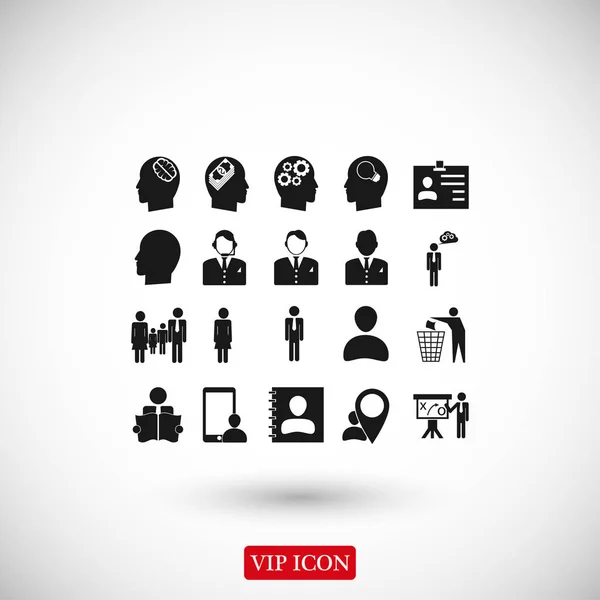 Business man icons — Stock Vector