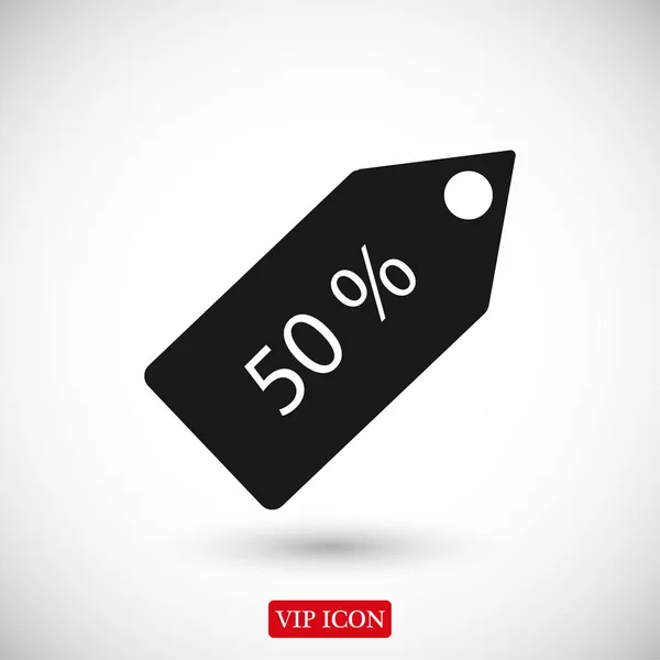 50% Sale Tag Symbol — Stockvektor