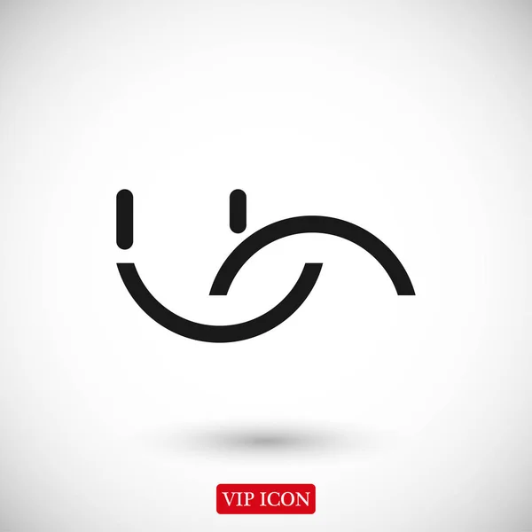 Icône de symbole sourire — Image vectorielle