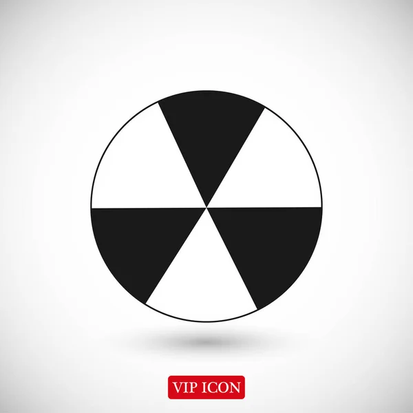 Radyoaktif işareti simgesi — Stok Vektör