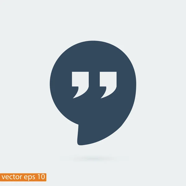 Quote sign icon — Stock Vector