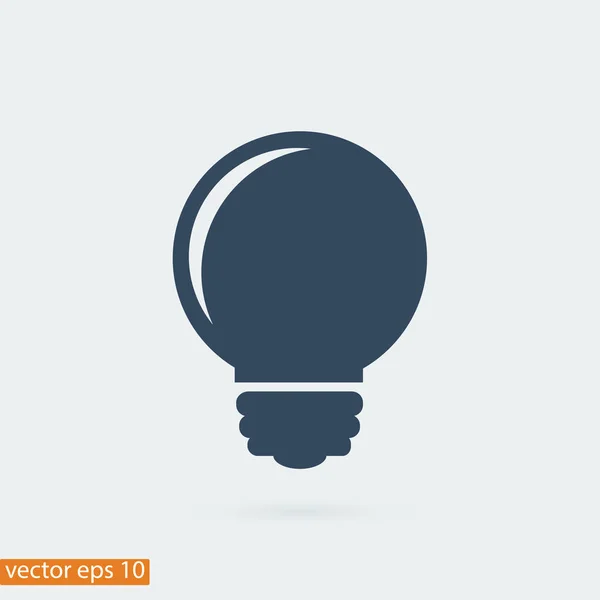 Icono de bombilla — Vector de stock