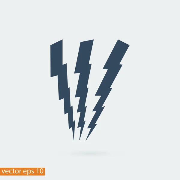 Lightning symbol icon — Stock Vector