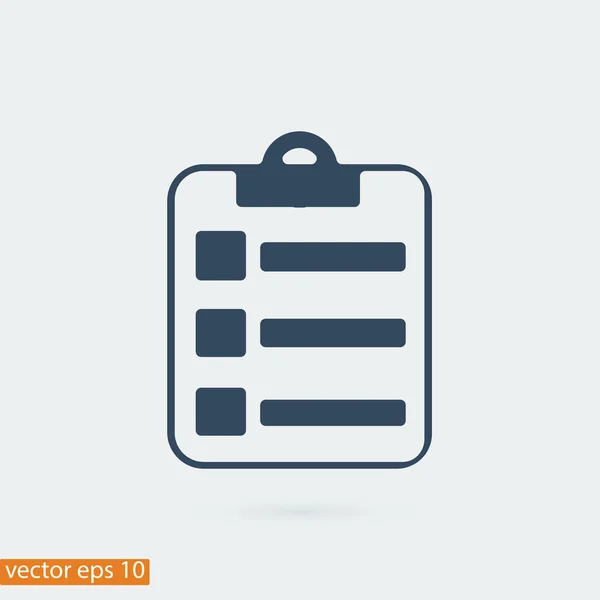 Reportar icono plano — Vector de stock