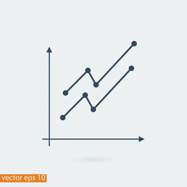 Gráfico Icono gráfico — Vector de stock