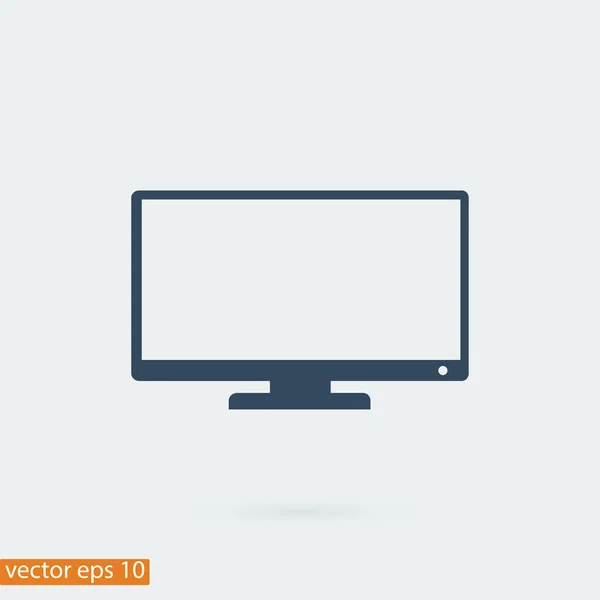 TV ícone simples — Vetor de Stock