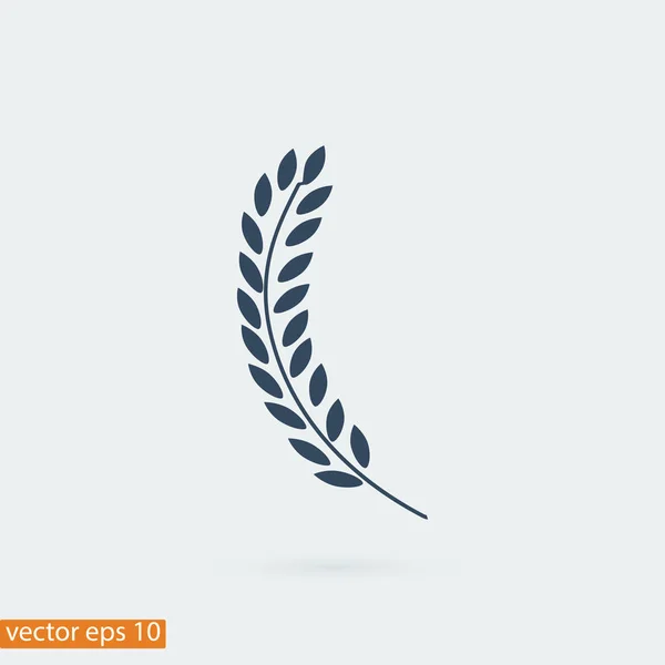 Wheat flat icon — Stock Vector