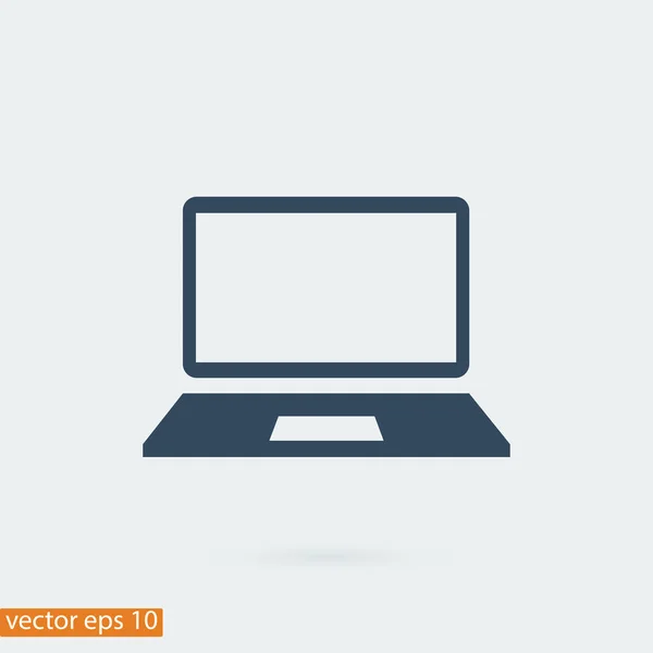 Laptop computer icoon — Stockvector