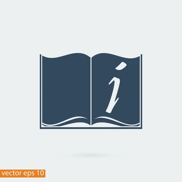 Opened book icon — Stock Vector