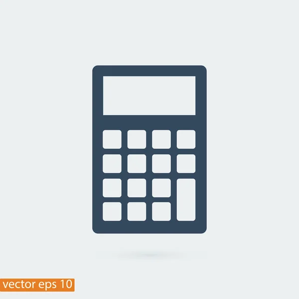 Calculadora Icono plano — Archivo Imágenes Vectoriales