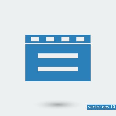 sinema clapper simgesi