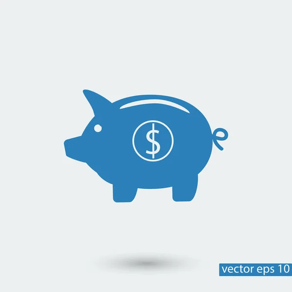 Икона банка свиньи — стоковый вектор