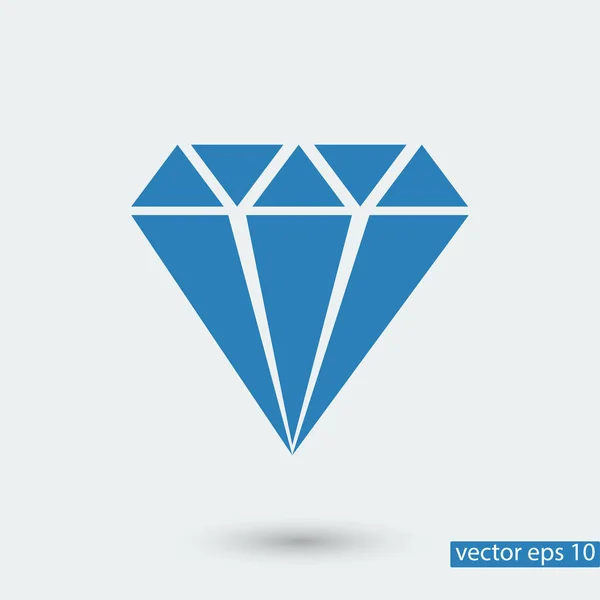 Diamante icono simple — Vector de stock