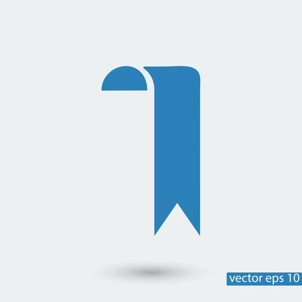 Ribbon simple icon — Stock Vector