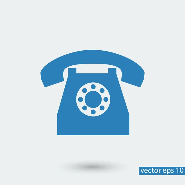 Teléfono icono simple — Vector de stock