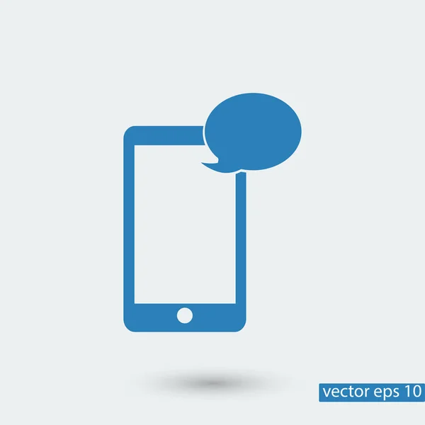 Pictogram sms de mobiele telefoon — Stockvector
