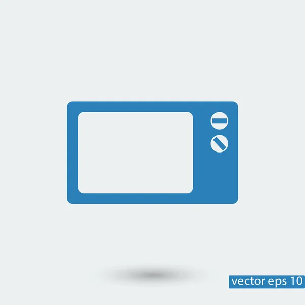 Mikrohullámú sütő ikon — Stock Vector