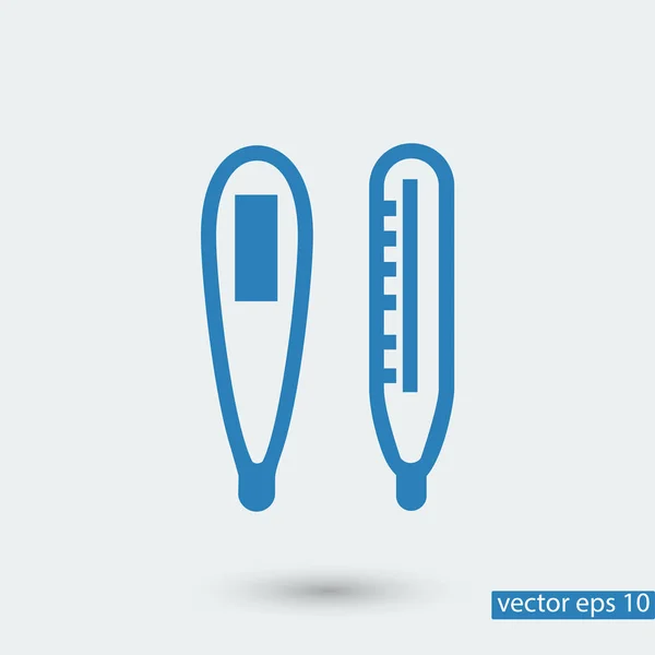 Термометри проста ікона — стоковий вектор