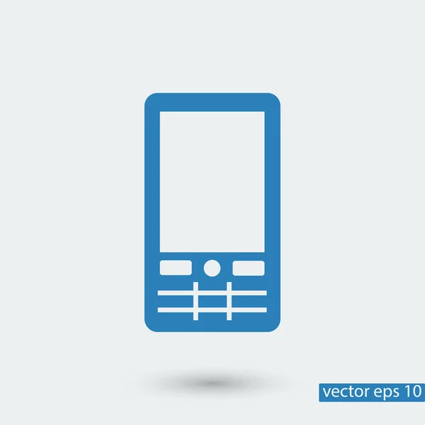 Телефон простой значок — стоковый вектор