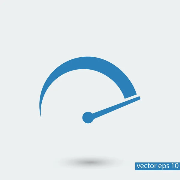 Velocímetro icono simple — Vector de stock