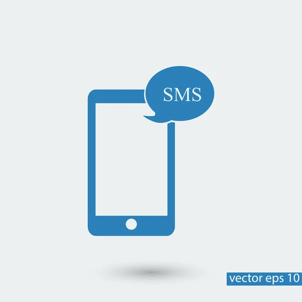 Pictogram sms de mobiele telefoon — Stockvector