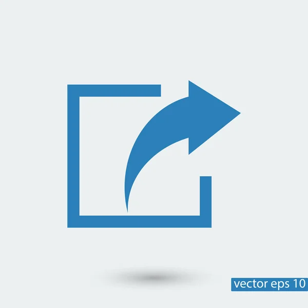 Osztozik egyszerű ikon — Stock Vector
