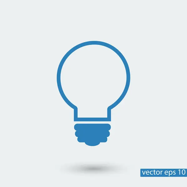 Ampoule icône simple — Image vectorielle