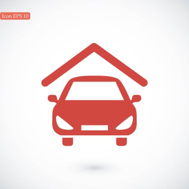 arabanın altında çatı simgesi