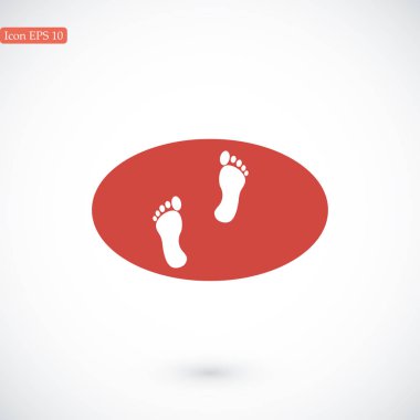 İnsan ayak izleri simgesi