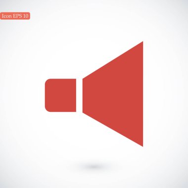 düz hoparlör simgesi