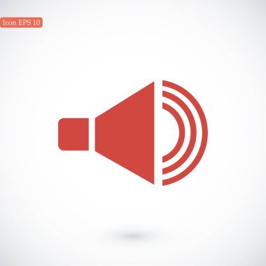 düz hoparlör simgesi