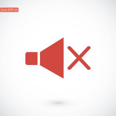 düz hoparlör simgesi