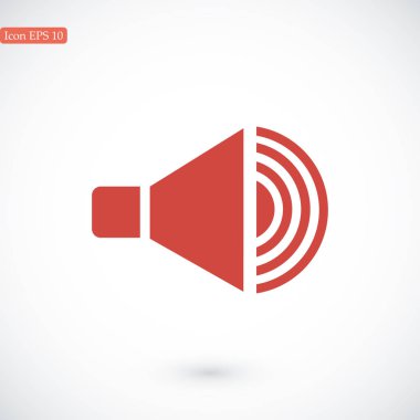 düz hoparlör simgesi