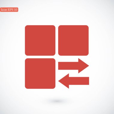 Infographic tarz küp simgesini