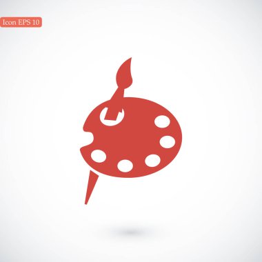 Fırça ve paleti simgesi