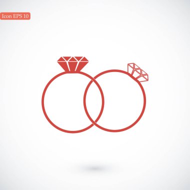 basit yüzük simgesi