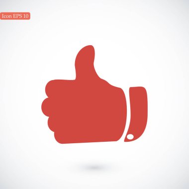 basit başparmak yukarı simgesi