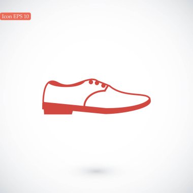 Ayakkabı düz simgesi