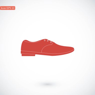 Ayakkabı düz simgesi