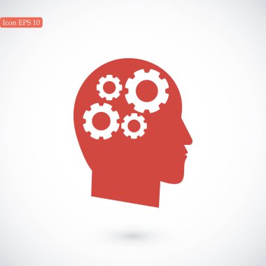 Dişli tekerlekleri kafa simgesi