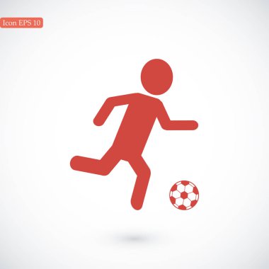 Futbol oyuncu siluet