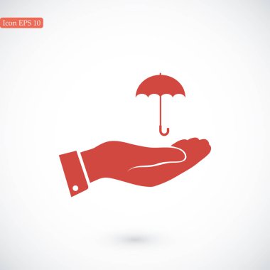 El simgesi olan şemsiye