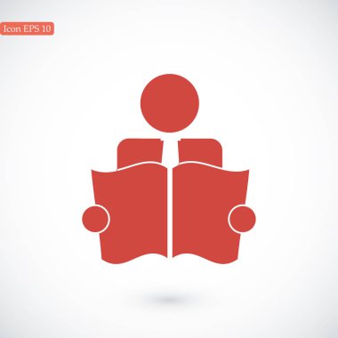 kitap okuyucu işareti simgesi