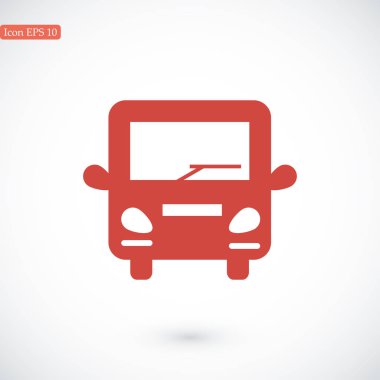 Otobüs Düz Simgesi