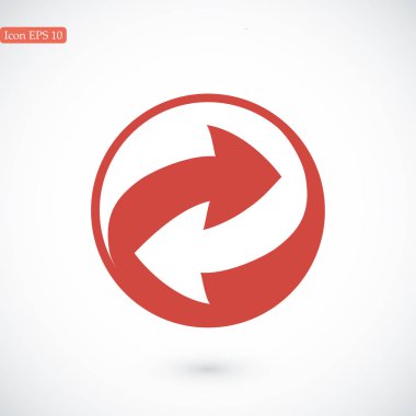 geri dönüşüm işareti simgesi