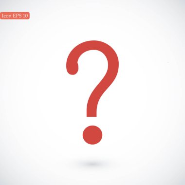 Soru işareti simgesi simgesi