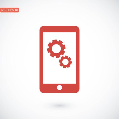 Akıllı Telefon Düz Simgesi